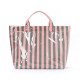 Beach Bougie Tote Bag: Fuchsia Orange