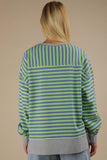 Serene Stripe Pullover: Lavender