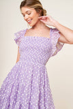 Hazey Daisies Dress: Lavender