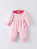 Santa Sweetheart Romper: Pink