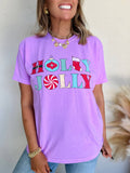 RESTOCKED Holly Jolly Christmas Tee: Purple