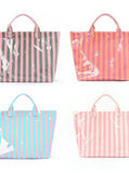 Beach Bougie Tote Bag: Fuchsia Orange
