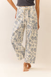 Vintage Charm Pants: White Multi