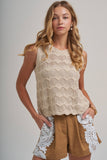 Golden Hour Sweater Top: Oatmeal