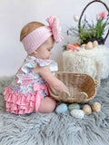 Floral Flutters Romper: Pastel Multi