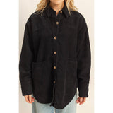 Keep It Classic Cord Jacket: Black