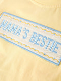 "MAMA'S BESTIE " Boys' Set: Yellow/Blue