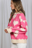 Love Me Sweater Top: Pink