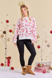 Holiday Toile Sweatshirt: Red