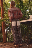Wildside Patchwork Pants PLUS: Leopard Multi