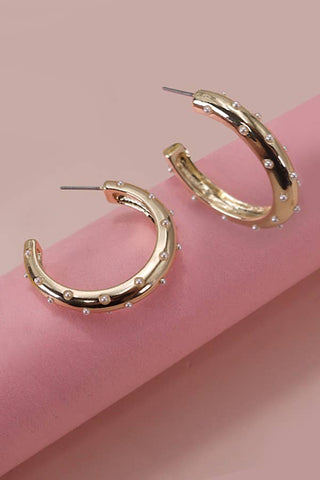 Pear Power Hoops: Gold