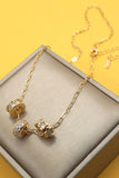 Bitty Barrel Necklace: Gold