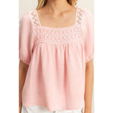 Pink Skies Top: Baby Pink