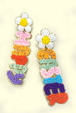 HAPPY EASTER Beaded Earrings