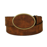 Western Darling Belt: Leather Brown