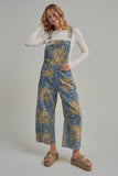Blue Jean Bouquet Overalls: Lightwash
