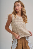 Golden Hour Sweater Top: Oatmeal
