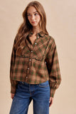 Cider Season Plaid Top: Hunter Green