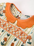 Little Autumn Bloom Bubble Girls: Orange Multi
