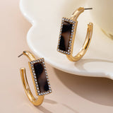 Gilded Glam Earrings: Gold