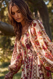 Boho Botanical Dress: Multi-Color