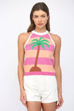 Palm Springs Top: Pink/Orange