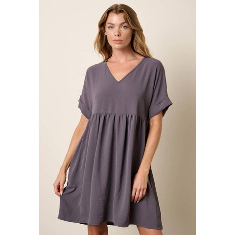 lilac grey dress Dusty Lilac Bridesmaid Dress Chiffon Size Medium