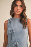 Twill & Thrill Dress: Light Denim