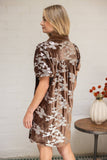 Moonlit Garden Dress: Brown