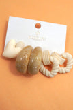 Acrylic Trio Earrings: Mix