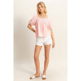Pink Skies Top: Baby Pink