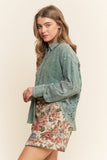 Boho in Bloom Top: Vintage Green