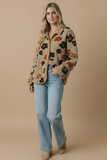 Flower Hour Jacket: Taupe Mix