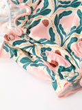 Petal Princess Romper: Emerald/ Pink