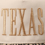 Restocked* TEXAS Trucker Hat: Tan Leopard