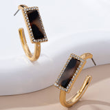 Gilded Glam Earrings: Gold
