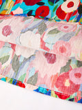 Fun in Floral Dress: Red Multi