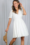 Cottage Cutie Dress: Off White