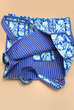 Overly Organic Quilted Tote Bag: Blue