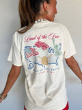 Land of the Free Watercolor Tee: Ivory