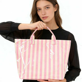 Beach Bougie Tote Bag: Fuchsia Orange