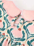 Petal Princess Romper: Emerald/ Pink