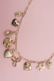 GOLDEN GLORY CHARM NECKLACE: Gold