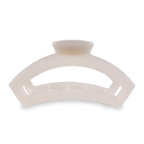 Open Hair Clip Coconut White: Large