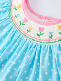 Speckled Spring Dress: Sky Blue