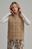 Fireside Quilted Vest: Caramel
