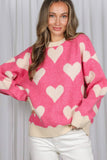 Love Me Sweater Top: Pink