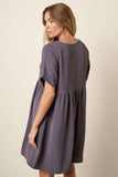 Breezy Beautes Dress: Lilac Gray