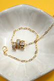Bitty Barrel Necklace: Gold