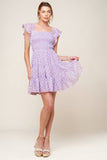 Hazey Daisies Dress: Lavender
